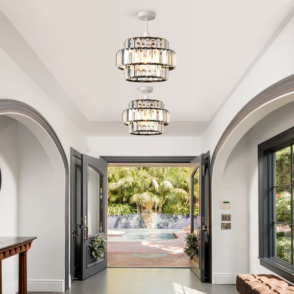 HARPER LIVING Easy Fit Pendant Shade, Matt Black Ceiling Light Shade with Diameter 27cm - Modern Lamp Shades