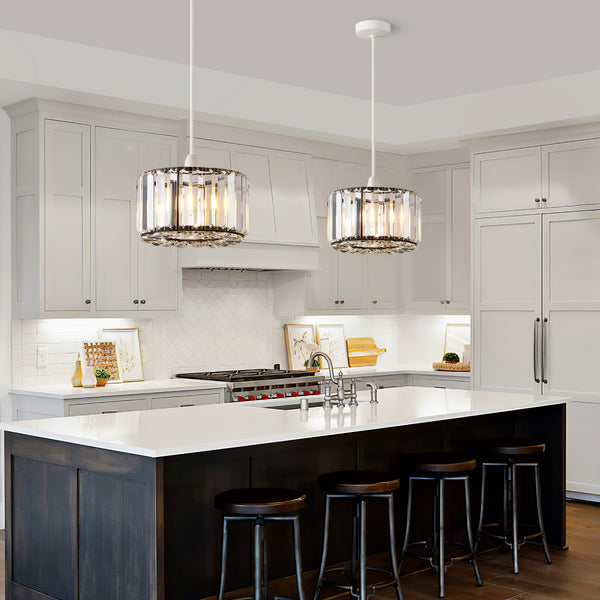 HARPER LIVING Easy Fit Pendant Shade, Matt Black Ceiling Light Shade with Diameter 23cm - Modern Lampshade